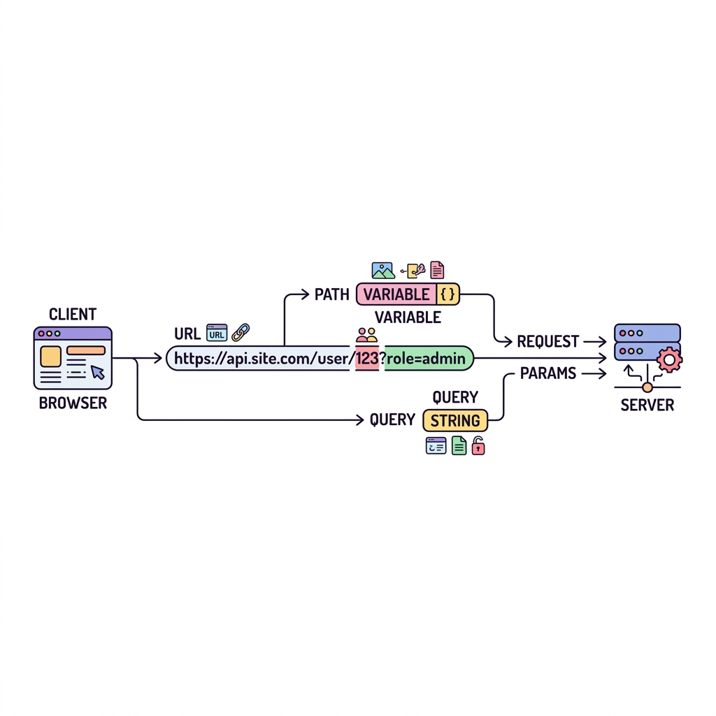 Path Variable and Query Param Diagram