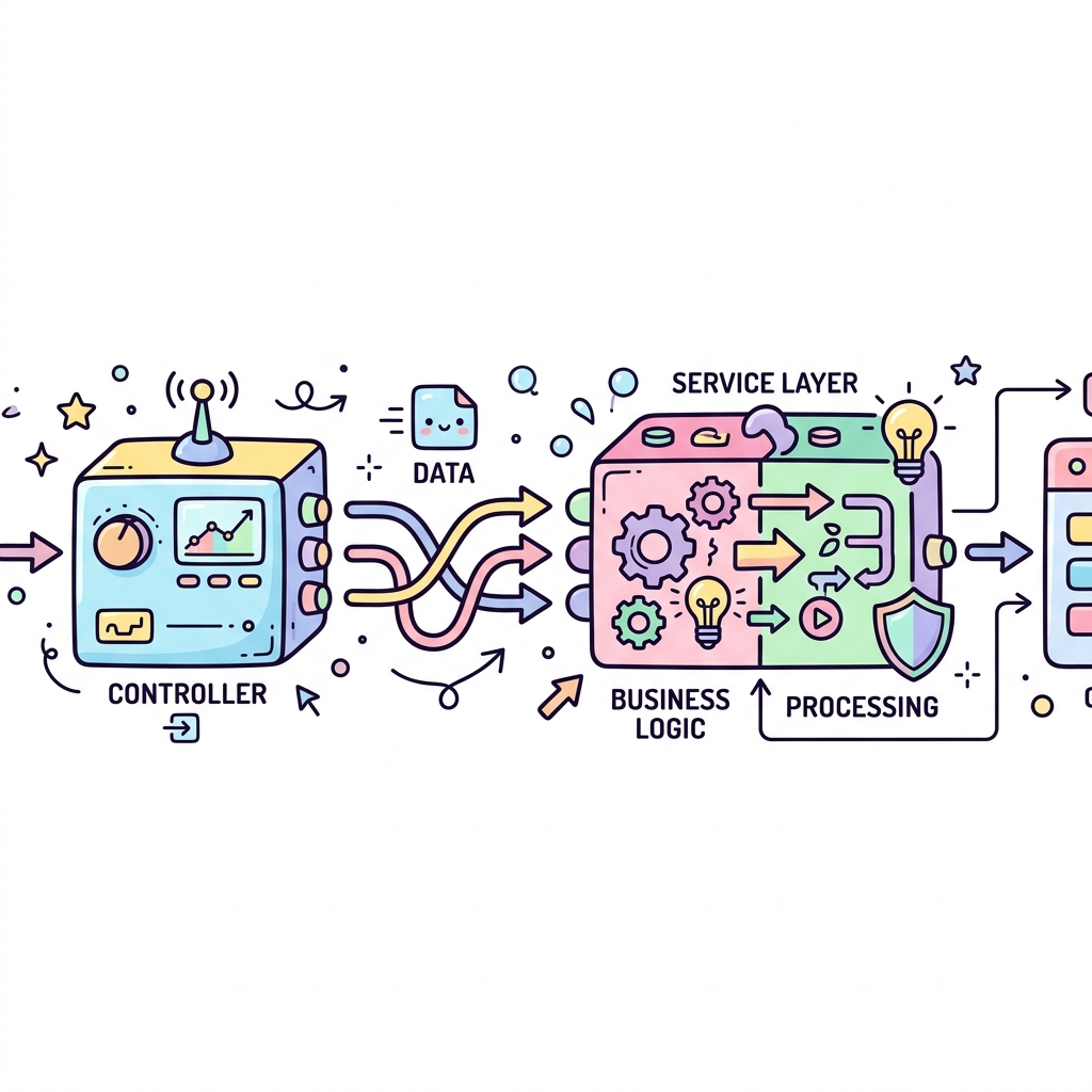 Controller to Service Layer Diagram